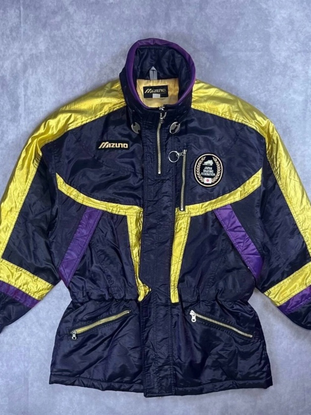 [55] vintage mizuno japan skating federation puffer ski jacket m size